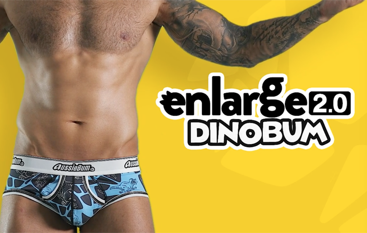 Push Up Slipy AussieBum Enlarge 2.0 Dino Blue6 - kópia_729px